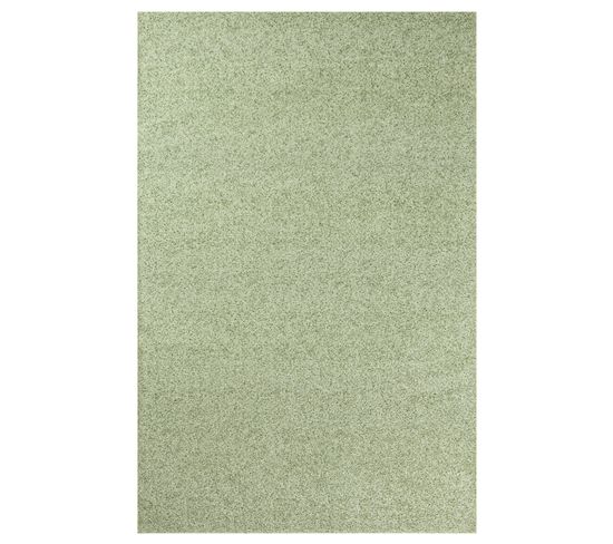 Tapis De Salon Moderne Tissé Plat Smog En Polyester - Vert - 80x150 Cm