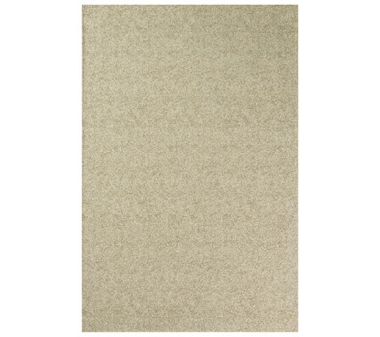 Tapis De Salon Moderne Tissé Plat Smog En Polyester - Beige - 80x150 Cm
