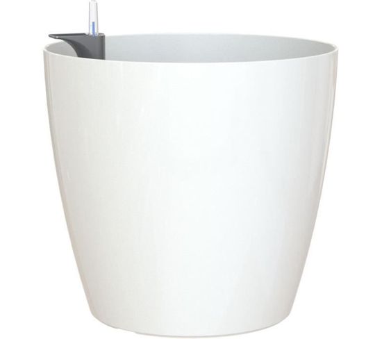 Pot San Remo Autoarrosage 30 Cm Blanc 30x30xh27, 3 Cm  0, 82l