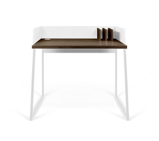 Volga Desk Walnut/white