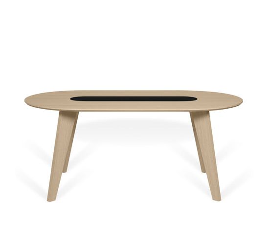 Lago Table 75x180x100 Oak/black