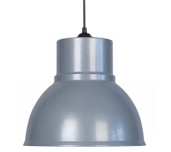 Suspension Grand Cloche Métal Aluminium 80 Cm..