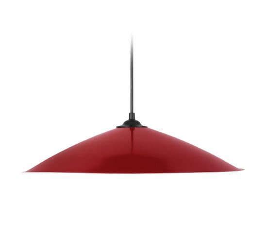 Suspension Conique Métal  Rouge 70 Cm.