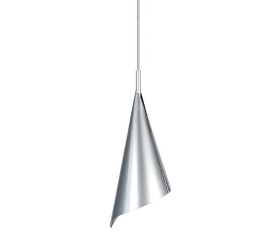 Suspension, Conique Métal  Aluminium 95 Cm.