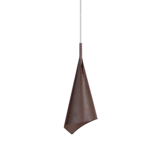 Suspension, Conique Métal  Marron 95 Cm.