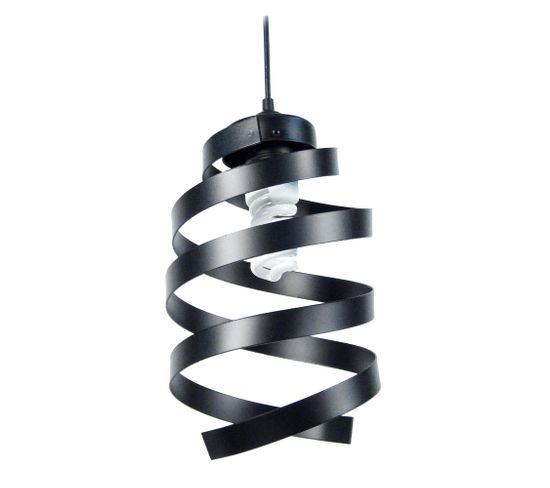 Suspension Spirale Métal  Marron 85 Cm.