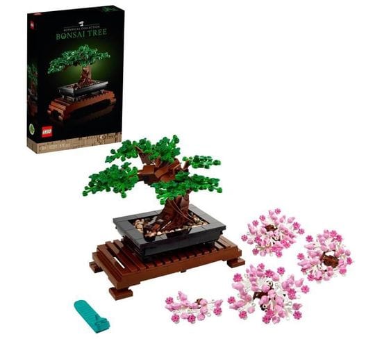 Creator Expert 10281 Bonsai Loisir Créatif Pour Adultes, Kit De Décoration Botanique Diy