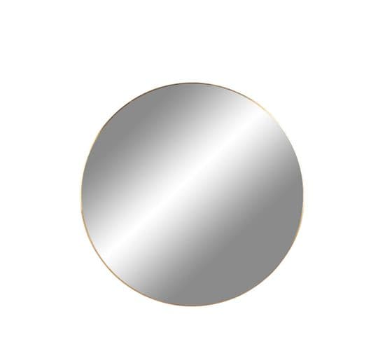 Jersey - Miroir Rond En Métal Ø40cm - Couleur - Laiton