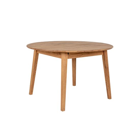 Metz - Table À Manger Extensible En Bois 118-158x118cm - Couleur - Bois Clair