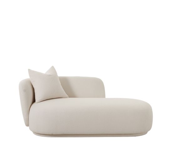 Mykonos - Daybed En Tissu Bouclette L175cm - Couleur - Beige