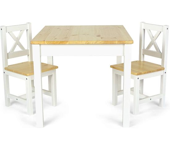 La Table En Bois Pola (blanc/pin)