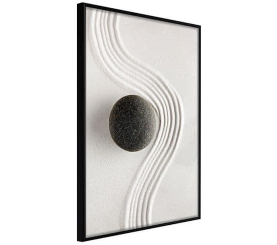 Affiche Murale Encadrée "zen Garden" 40 X 60 Cm Noir