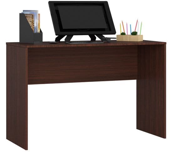 Bureau D'ordinateur B17 Wengé 120 Cm Couleur Wengé 120x50x79 Cm