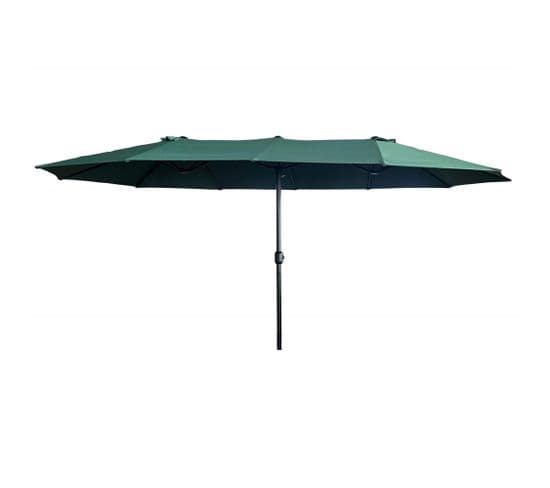 Parasol Double De Jardin Tilia En Vert Foncé, Poids 12,3 Kg Dimensions L460 X L270 X H245 Cm