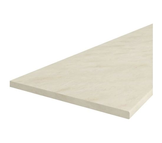 Chamonix Plan De Travail Stratifié L 180 Cm - Epaisseur 28 Mm - Beige Mat