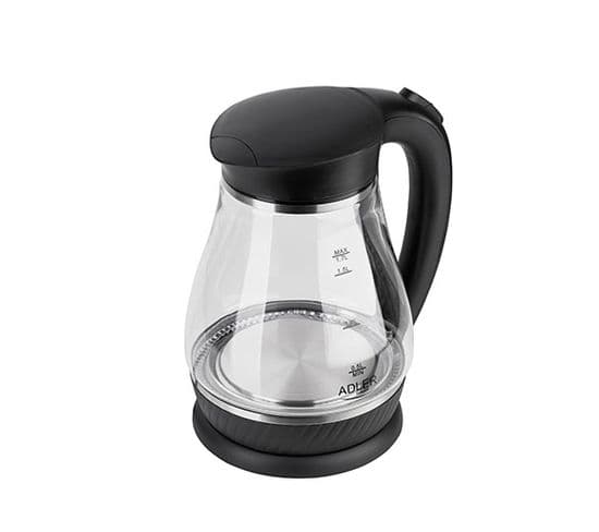 Bouilloires Ad 1274 Black Noir, Transparent 1,7 L 2200 W