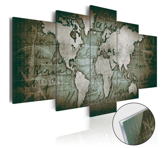 Tableau Sur Verre Acrylique "acrylic Prints – Bronze Map Iii" 100 X 200 Cm