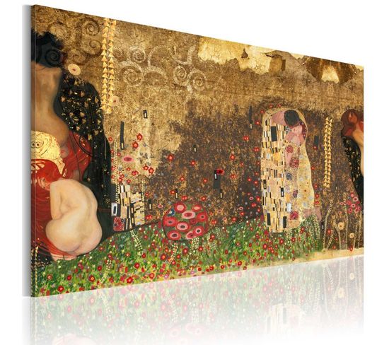 Tableau Imprimé "gustav Klimt Inspiration" 40 X 60 Cm