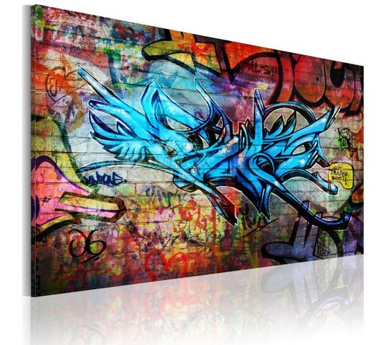 Tableau Imprimé "anonymous Graffiti" 40 X 60 Cm