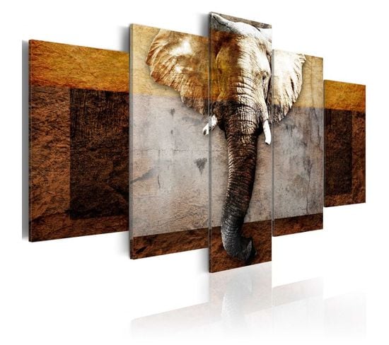 Tableau Imprimé "strength Of Africa" 100 X 200 Cm