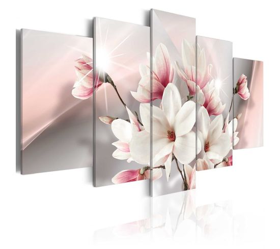 Tableau Imprimé "magnolia In Bloom" 50 X 100 Cm