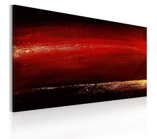 Tableau Peint à La Main "rouge à Lèvres" 60x120cm