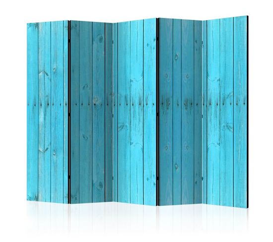 Paravent 5 Volets "the Blue Boards" 172x225cm