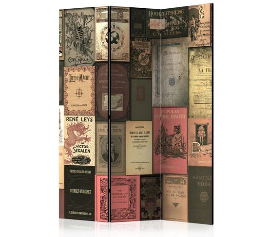 Paravent 3 Volets "books Of Paradise" 135x172cm