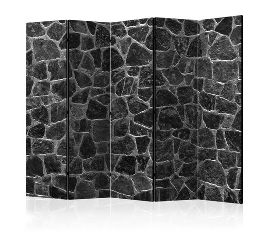 Paravent 5 Volets "black Stones" 172x225cm
