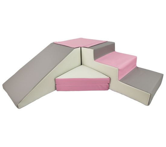 Set De 4 Blocs En Mousse Pour Le Jeu Blanc, Rose, Gris