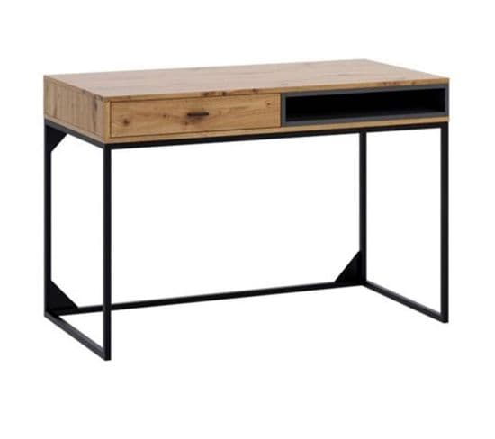 Bureau "olier" - 120 X 81 X 60 Cm - Marron/noir