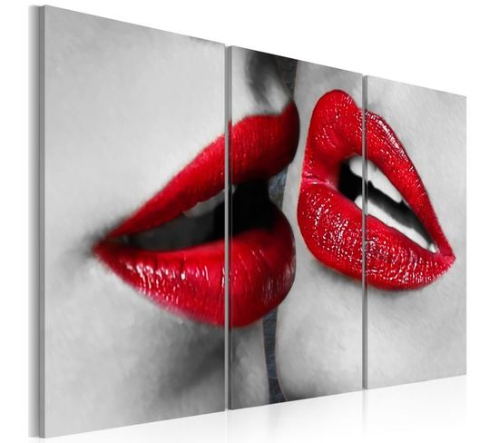 Tableau Imprimé "hot Lips" 60 X 90 Cm