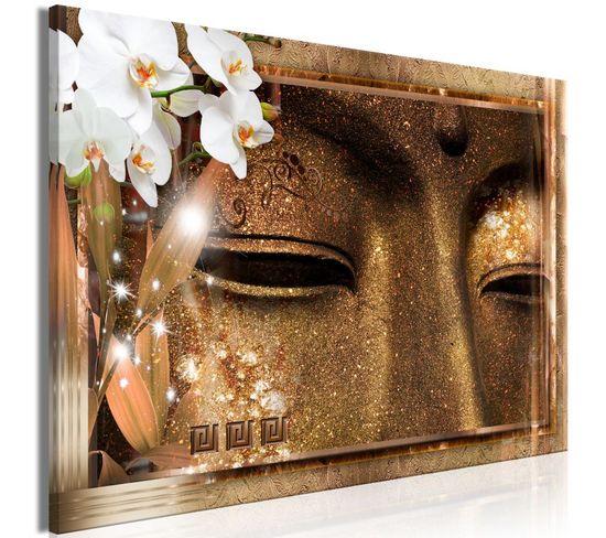 Tableau Imprimé "buddha's Eyes Wide" 80 X 120 Cm