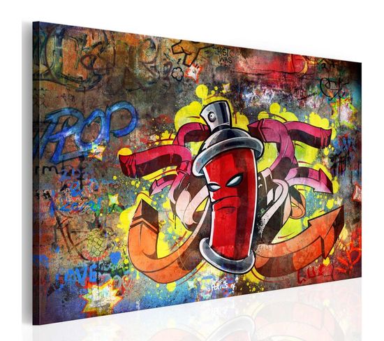 Tableau Imprimé "graffiti Master" 80 X 120 Cm