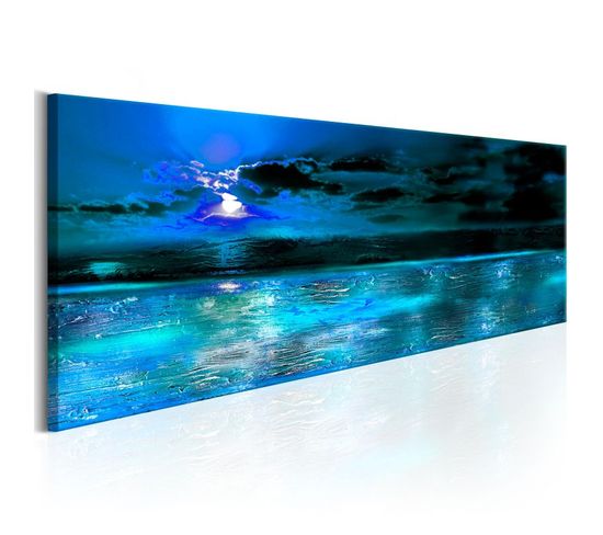 Tableau Imprimé "sapphire Ocean" 50 X 150 Cm