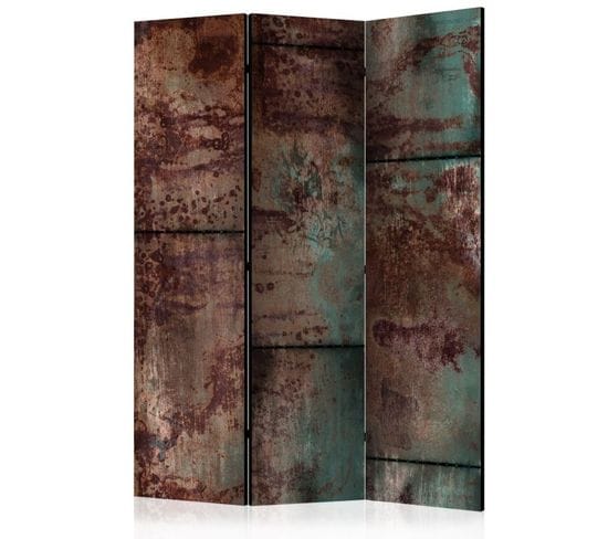 Paravent 3 Volets "dark Metal Sheet" 135x172cm