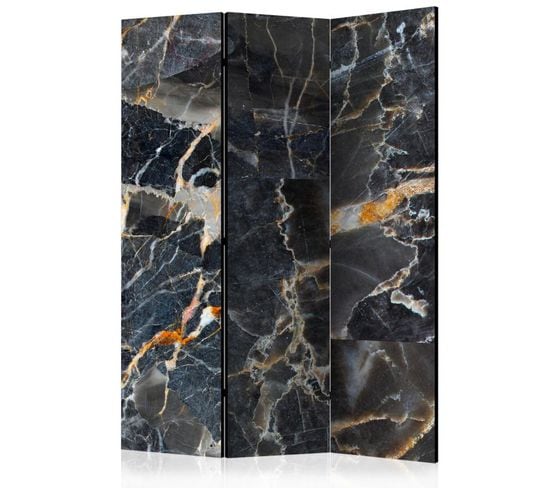 Paravent 3 Volets "black Marble" 135x172cm