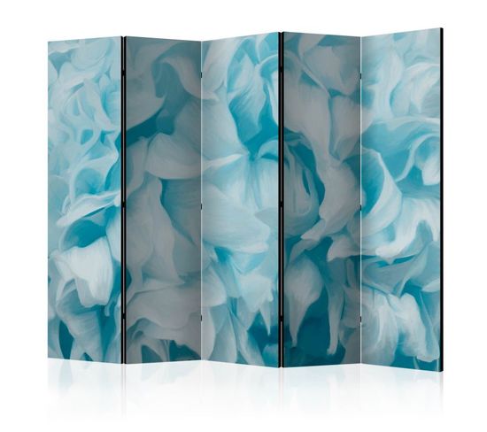 Paravent 5 Volets "azalea Blue" 172x225cm