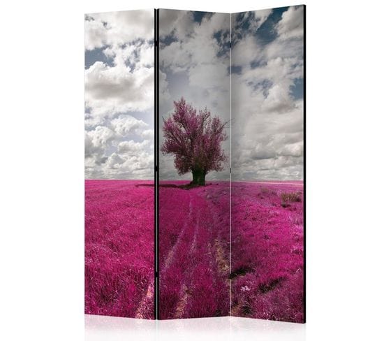 Paravent 3 Volets "magenta Meadow" 135x172cm