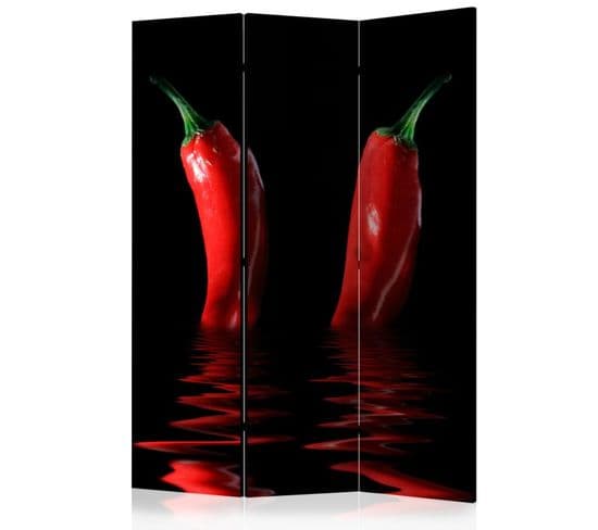 Paravent 3 Volets "chili Pepper" 135x172cm