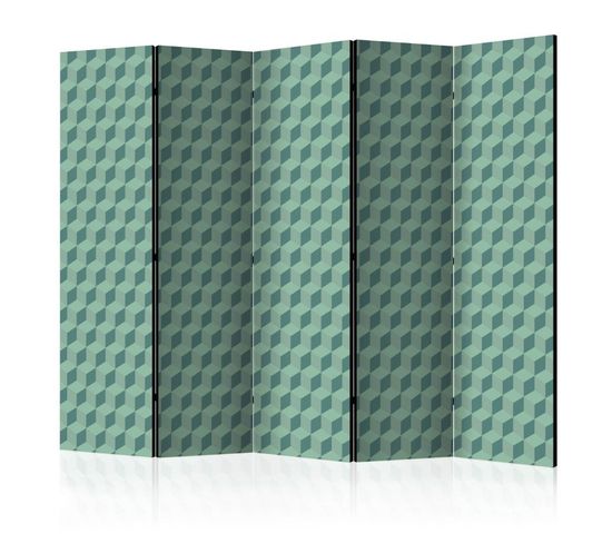 Paravent 5 Volets "monochromatic Cubes" 172x225cm