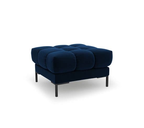 Pouf "mamaia", 1 Place, Bleu Roi, Velours