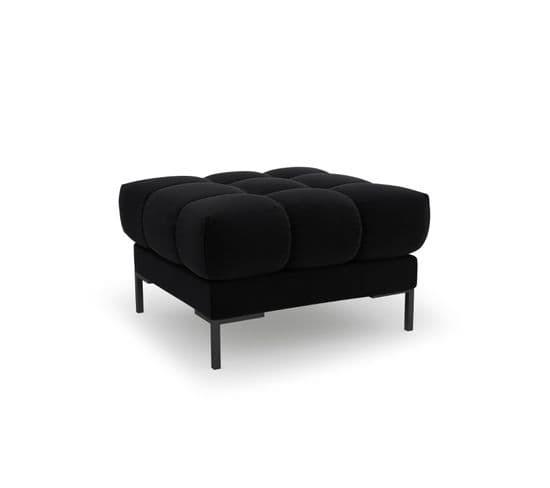 Pouf "mamaia", 1 Place, Noir, Velours