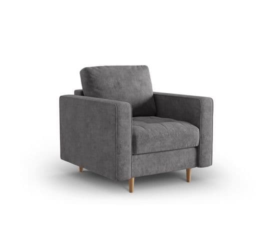 Fauteuil "gobi", 1 Place, Gris, Tissu Structurel