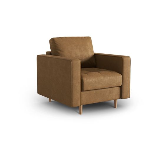 Fauteuil "gobi", 1 Place, Marron Clair, Imitation Cuir