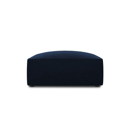 Pouf "ruby", 1 Place, Bleu Roi, Velours