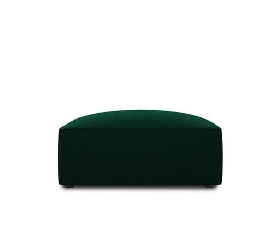 Pouf "ruby", 1 Place, Vert Bouteille, Velours