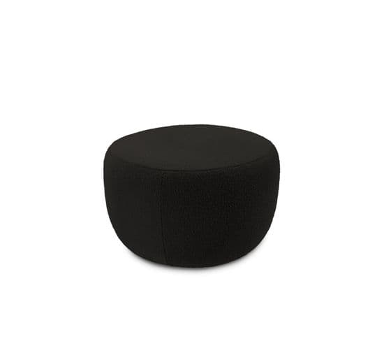 Pouf "saamit", 1 Place, Noir, Bouclé