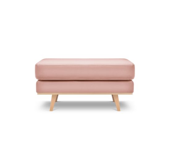 Pouf "tugela", 1 Place, Rose, Velours