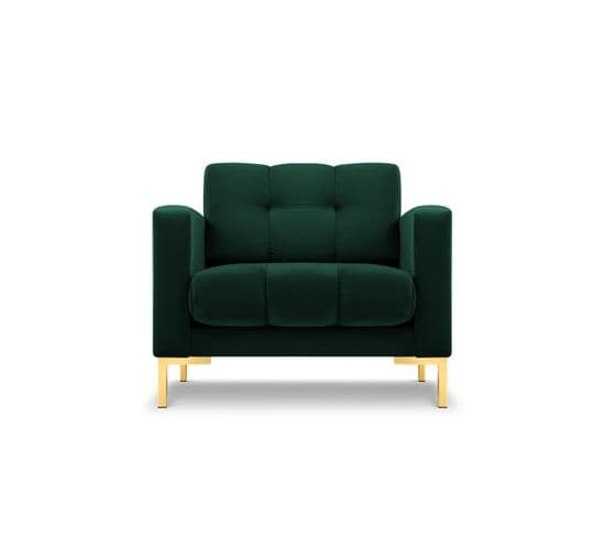 Fauteuil "mamaia", 1 Place, Vert Bouteille, Velours